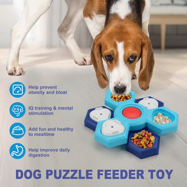 4 Layers Slow Feeder Puzzle Dog Bowls Assemble Slow Eating Bowl For