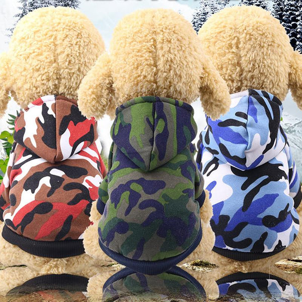 Autumn Winter Camouflage clothes Pet Clothes Product Supply Coat for